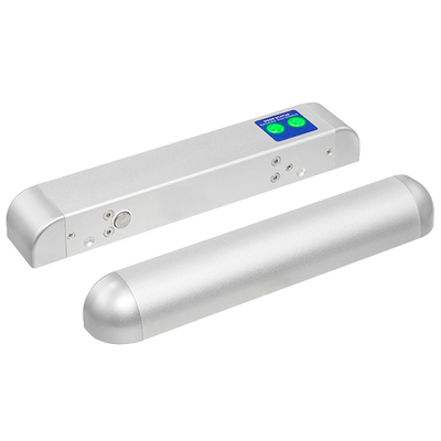 Cerradura eléctrica de seguridad - Modo de apertura Fail Safe (NC) - Fuerza de retención 1000 kg | Sensor de puerta - LED de estado - Cierre automático programable - Tiempo de apertura seleccionable