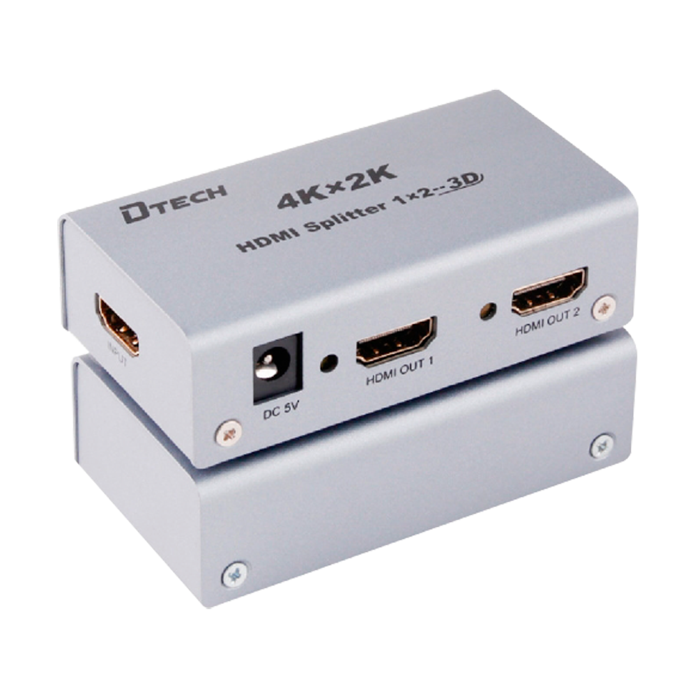 Moltiplicatore di segnale HDMI - 1 ingresso HDMI - 2 uscite HDMI - Fino a 4K*2 - Lunghezza massima in uscita 25 m - Alimentazione DC 5 V
