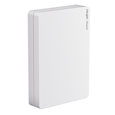 Reyee - AP de Pared Omnidireccional Wi-Fi 6 - Frecuencia 2.4 y 5 GHz / 160MHz Ancho de Canal - Rendimiento Wi-Fi hasta 3000 Mbps - Antenas MU-MIMO 2x2 en 2.4GHz, 2x2 en 5GHz - Instalación cajas mecanismo / 4 Puertos RJ45