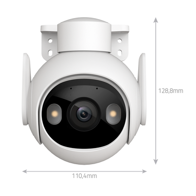 Telecamera Wifi Imou 3 Megapixel - Movimento e Autotracking - Ottica 3.6 mm / IR 30m / Led bianco - Rilevamento di persone e veicoli - Audio Bidirezionale / Sirena - Adatta per esterni IP66