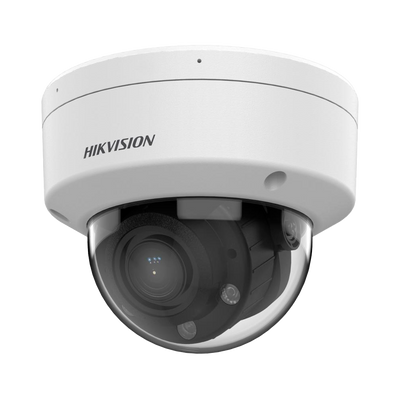 Hikvision - Cámara Domo IP gama CORE - Resolución 6 Megapixel (3200x1800) - Lente varifocal motorizada 2.8~12 mm - Luz hibrida alcance 30 m | PoE | Alarmas | Audio - Detección de movimiento 2.0 | IP67 | IK08
