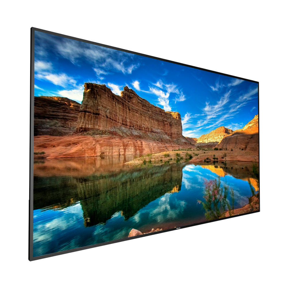 Monitor HISENSE DLED 4K 75" | Serie E - Progettato per negozi e ristoranti - Risoluzione 3840x2160 - 2 ingressi HDMI 2.0 - Angolo di visione di 178° - Audio | Altoparlanti integrati