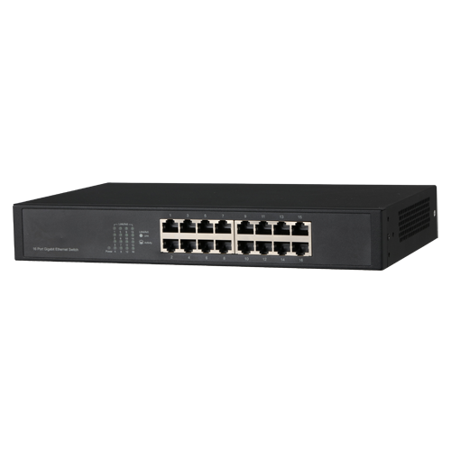 X-Security - Desktop Switch - 16 Gigabit Ports - 10/100/1000 Mbps Speed - Plug & Play - Energy Saving Technology