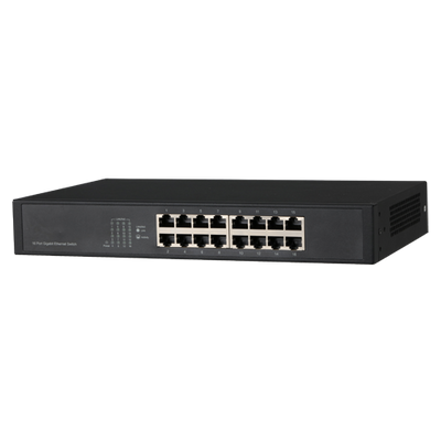 X-Security - Switch de Escritorio - 16 Puertos Gigabit - Velocidad 10/100/1000 Mbps - Plug & Play - Tecnología de ahorro de energía