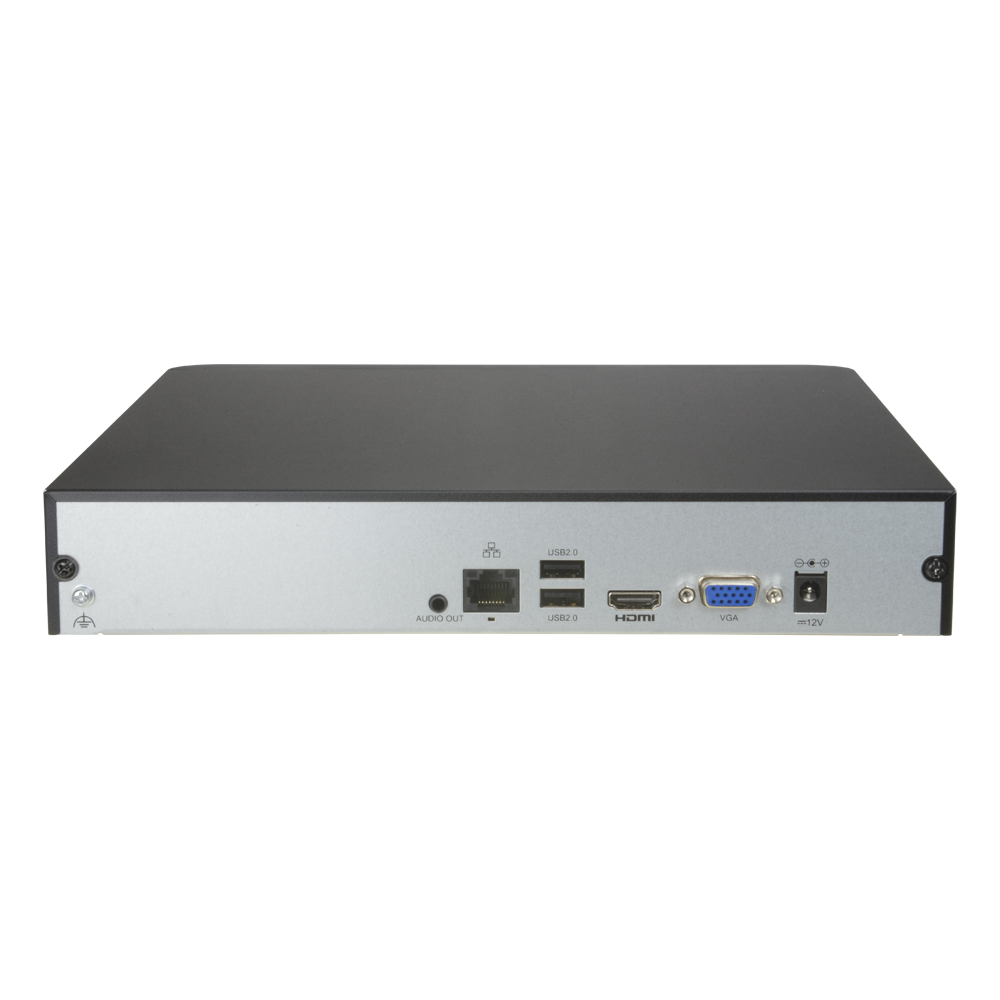 Videoregistratore NVR per telecamere IP - Uniarch - 16 CH video / Compressione Ultra 265 - HDMI 4K e VGA - Risoluzione massima 8 Mp - Ammette 1 hard disk