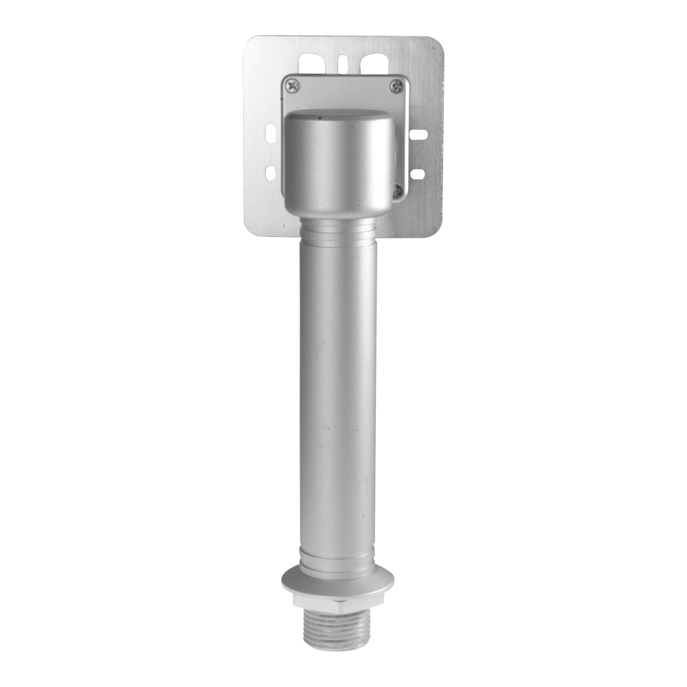 Access control turnstile support - Universal plate with adapter holes - Composed of two elements - Compatible with Safire devices - Measurements: 214.5mm (Al) x 45mm (An) x 27mm (Fo) - Made in aluminum