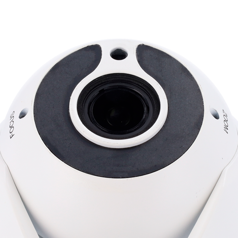 Cámara Turret Gama ECO - Salida 4 en 1 / Resolución (2880x1620) - High Performance 3K (5Mpx 16:9) - Lente Varifocal 2.7~13.5 mm - SDM IR LEDs Alcance 30 m - Impermeable IP65
