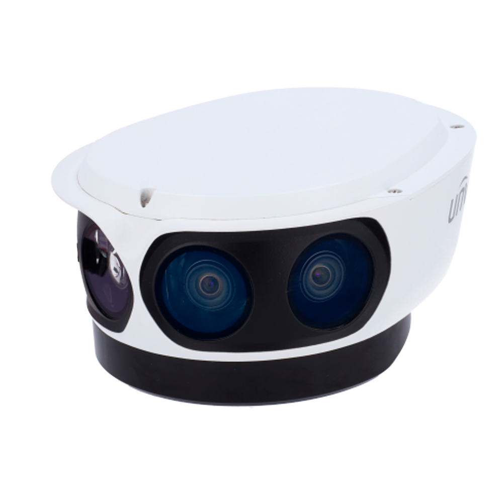 Telecamera IP panoramica 12 Megapixel (4096x1800) - Gamma Pro - 1/1.8" Progressive Scan CMOS - Ottica 4.2 mm | 4 Ottiche - IR 50 m | Allarmi - Interface WEB, CMS, Smartphone e NVR