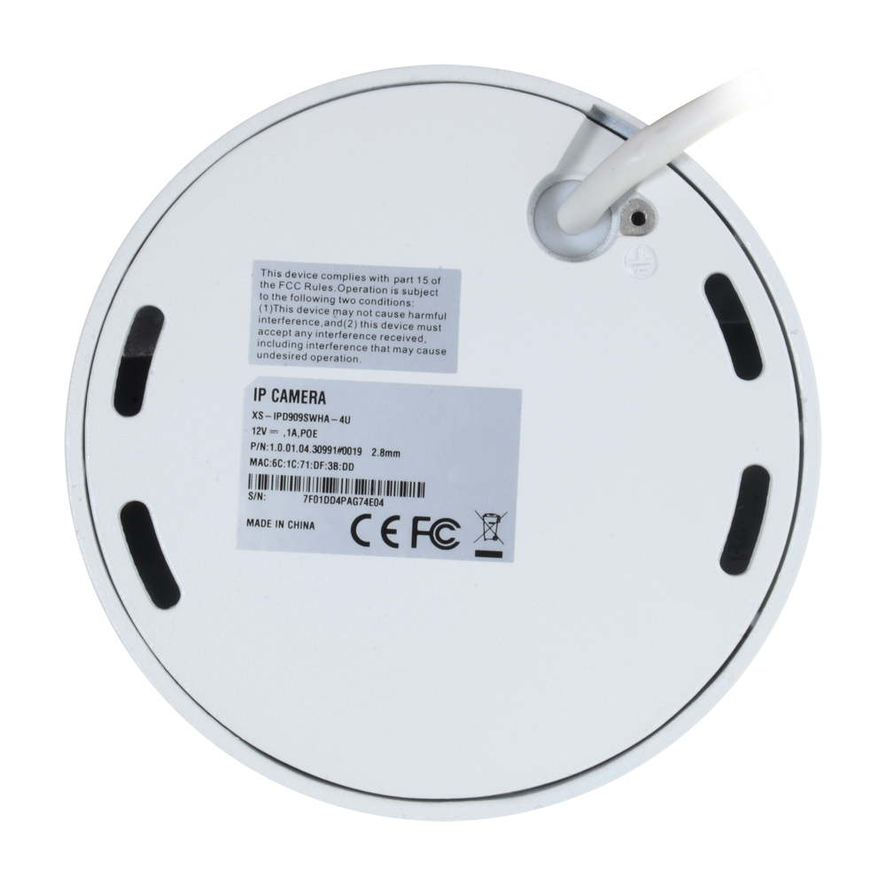 Telecamera Dome IP X-Security - 4 Megapixel (2688x1520) - Ottica 2.8 mm - PoE IEEE802.3af | H.265+ |Micorfono integrato - Waterproof IP67 Antivandalo IK10