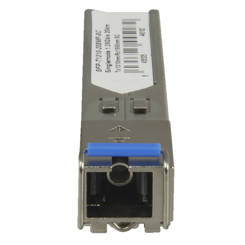 Par de módulos transmisores SFP - Tx 1550/1310 nm Rx 1310/1550 nm - Fibra Monomodo - Conector SC Simplex - BiDi - Máximo 20 km - 1,25Gb/s - 1000Base-LX