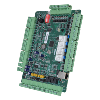 Controlador de Acceso Biométrico - Acceso por Huella Digital, Rostro, Tarjeta o Contraseña - Comunicación TCP/IP | eInicio | ISAPI | OSDP - 4 entradas Wiegand 26 y 8 RS485 - Salida de relé para cuatro puertos - Software Safire Control Center