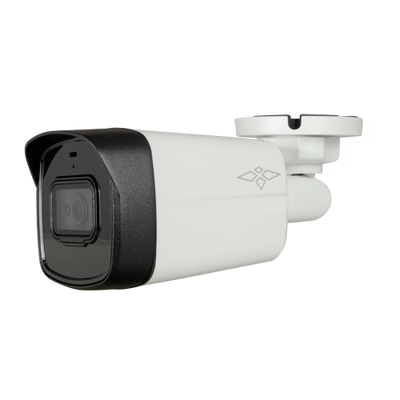 Telecamera bullet HDTVI, HDCVI, AHD e analogico di sicurezza X-Security - 1/2.7" CMOS 8 Megapixel - Lente 2.8 mm - WDR (120dB) - IR 80 m | Microfono incorporato - Impermeabile IP67