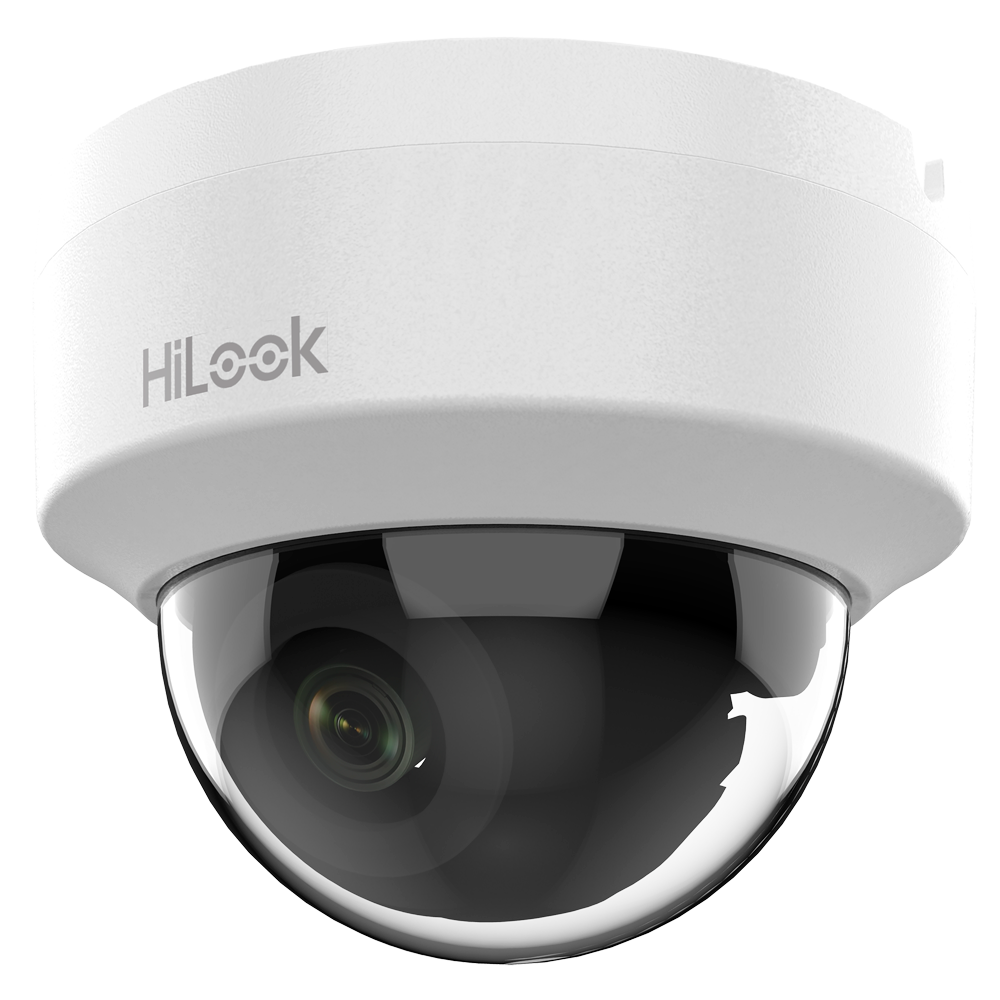 HiLook - Cámara Domo IP - Resolución 2 Megapixel (1920x1080) - Lente 2.8 mm - IR 20 m | PoE IEEE802.3af - Apta para interior