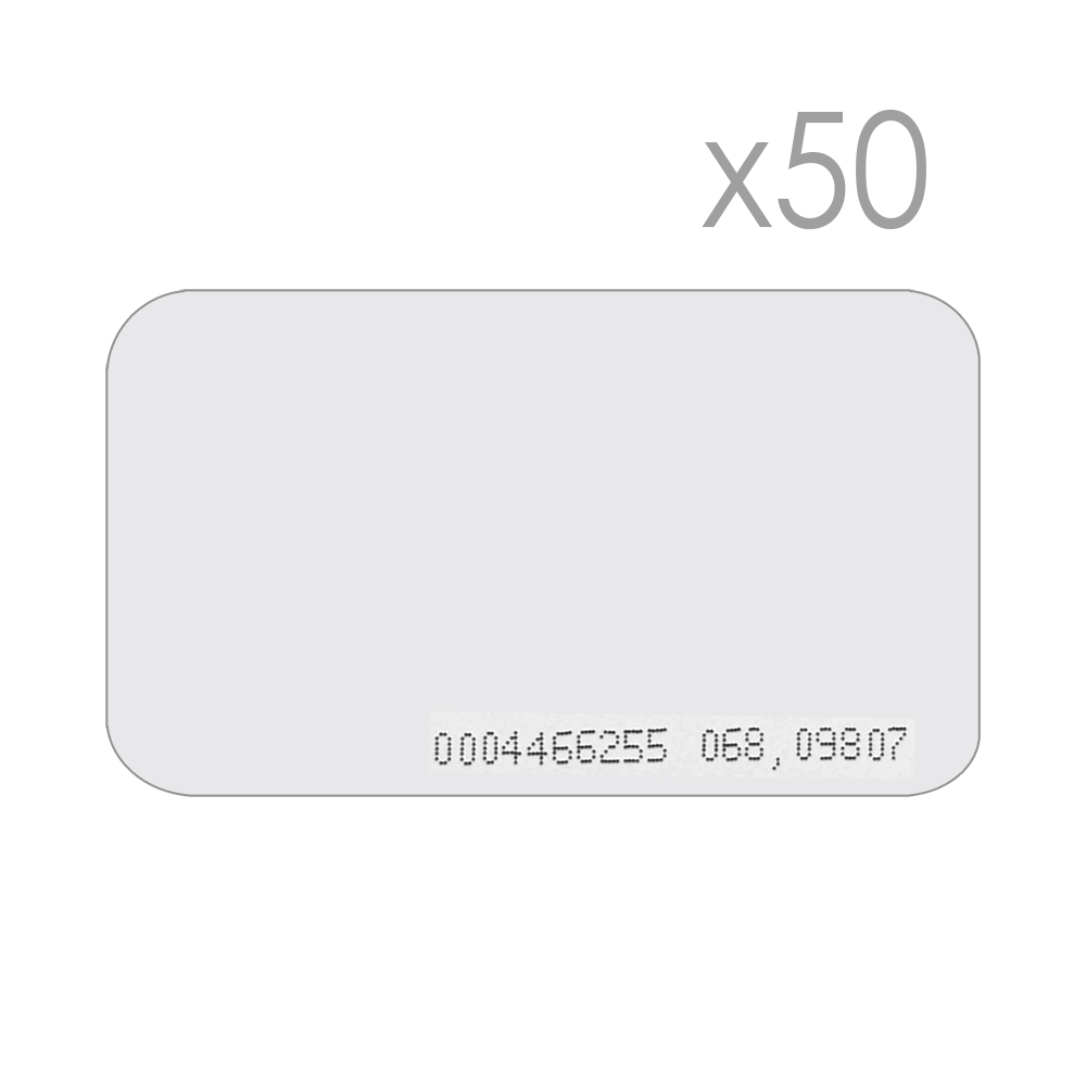 Tarjeta de proximidad numerada - Identificación por radiofrecuencia - MF DESFire EV3 pasiva | Formato CR80 - Alta frecuencia 13,56 MHz - Ligero y portátil - Máxima seguridad | No copiable