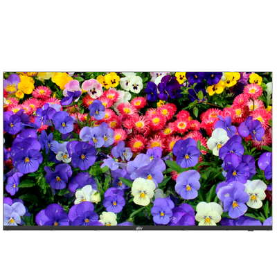 Monitor Univew LED 43" UHD - Diseñado para videovigilancia 24/7 - Resolución 4K (3840x2160) - HDMI, DP y Audio - Altavoces integrados - Bajo consumo