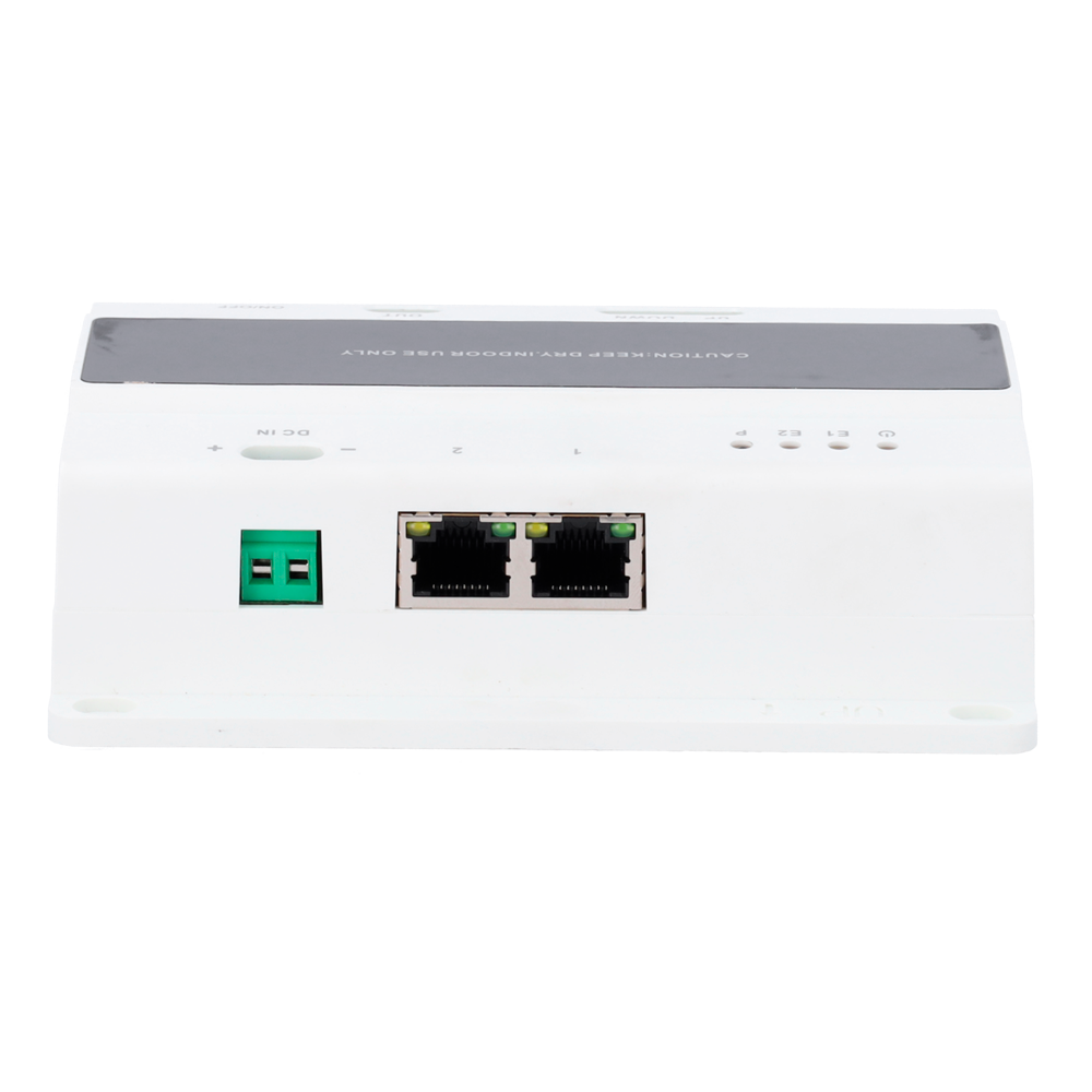 Cascade 2-hilos switch - 3 groups of 2 wires - 10 cascade levels - Connection of 20 monitors and 2 plates - Surface or track mounting - TCP/IP connection