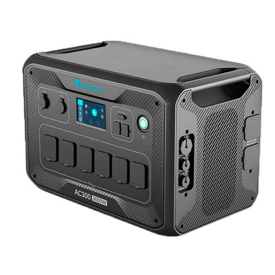 Batteria portatile - Gran capacità 3072Wh - Potenza in uscita 3000W max | LiFePO4 51.2V /40Ah - Uscite multiple/Moduli di ricarica multipli - 3500 cicli di vita - Touch Screen