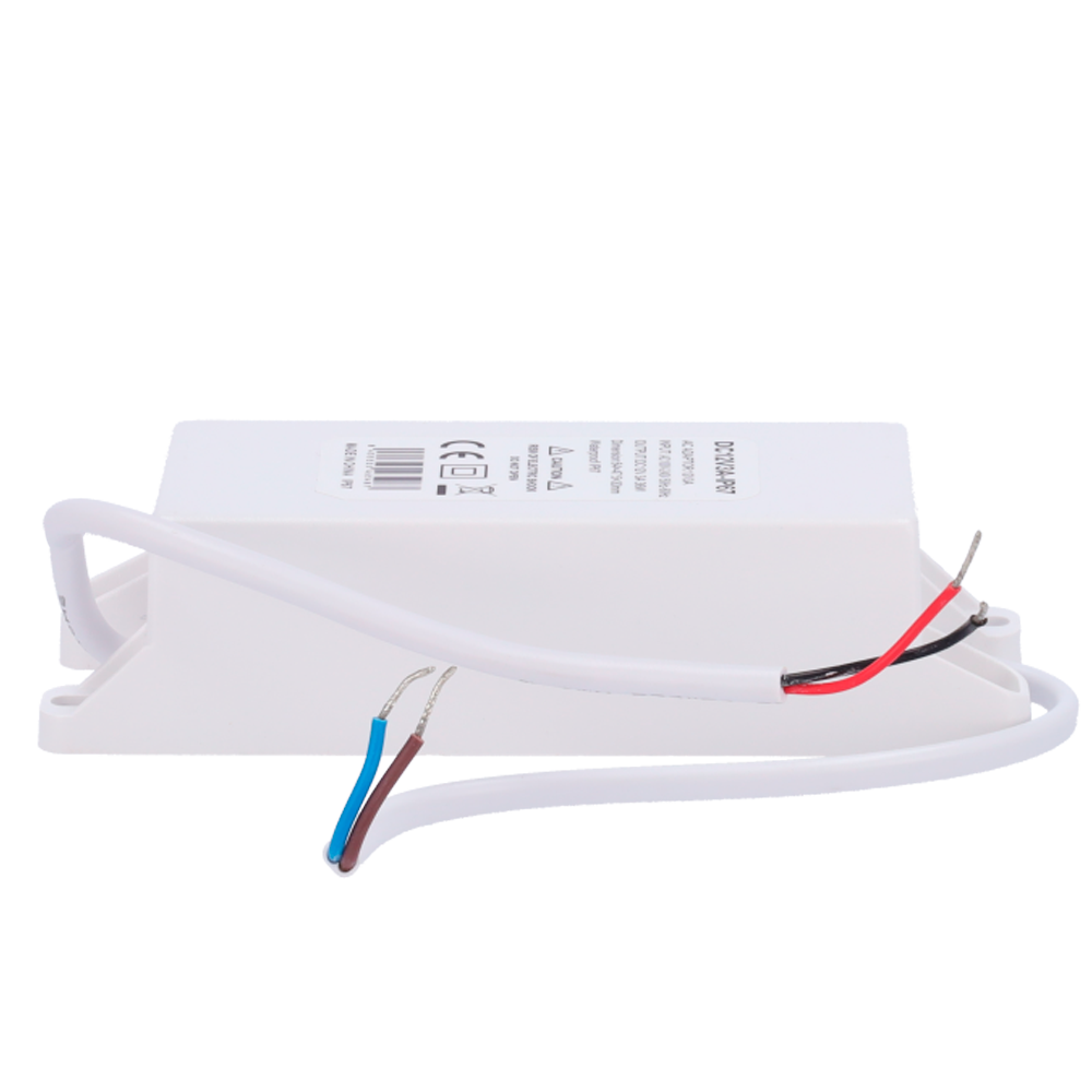 Alimentatore - Uscita DC 12 V 3 A - Uscita AC 230V 50Hz - Impermeabile IP67 - Protezione: Sovraccarico/Sovratensione/Sovratemperatura - Colore nero