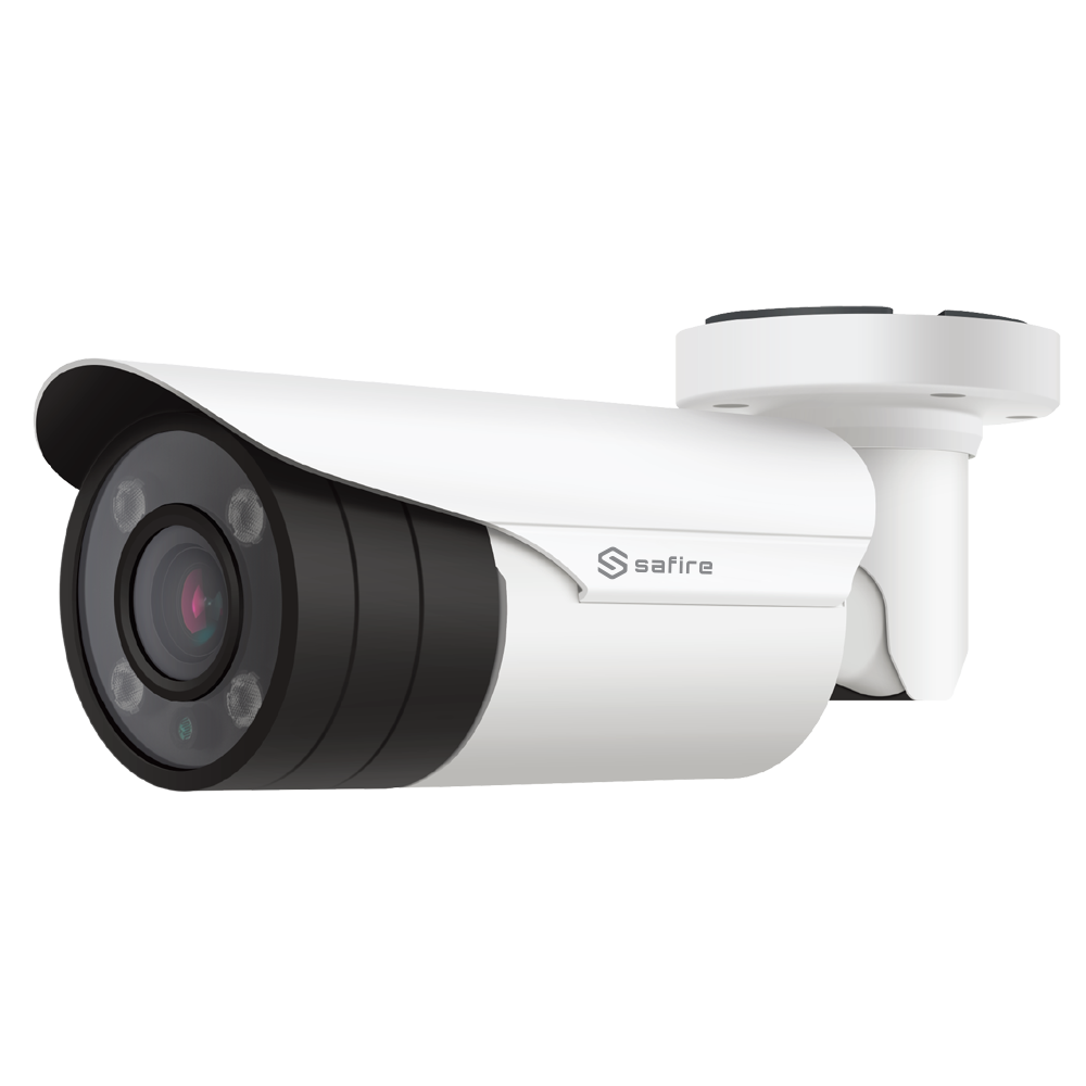 Cámara Bullet Safire Gamma ECO - Salida 4 en 1 - CMOS 3K de Alto Rendimiento - Lente Varifocal 2.7~13.5 mm - Matriz IR LED Alcance 50 m - Resistente al agua IP66