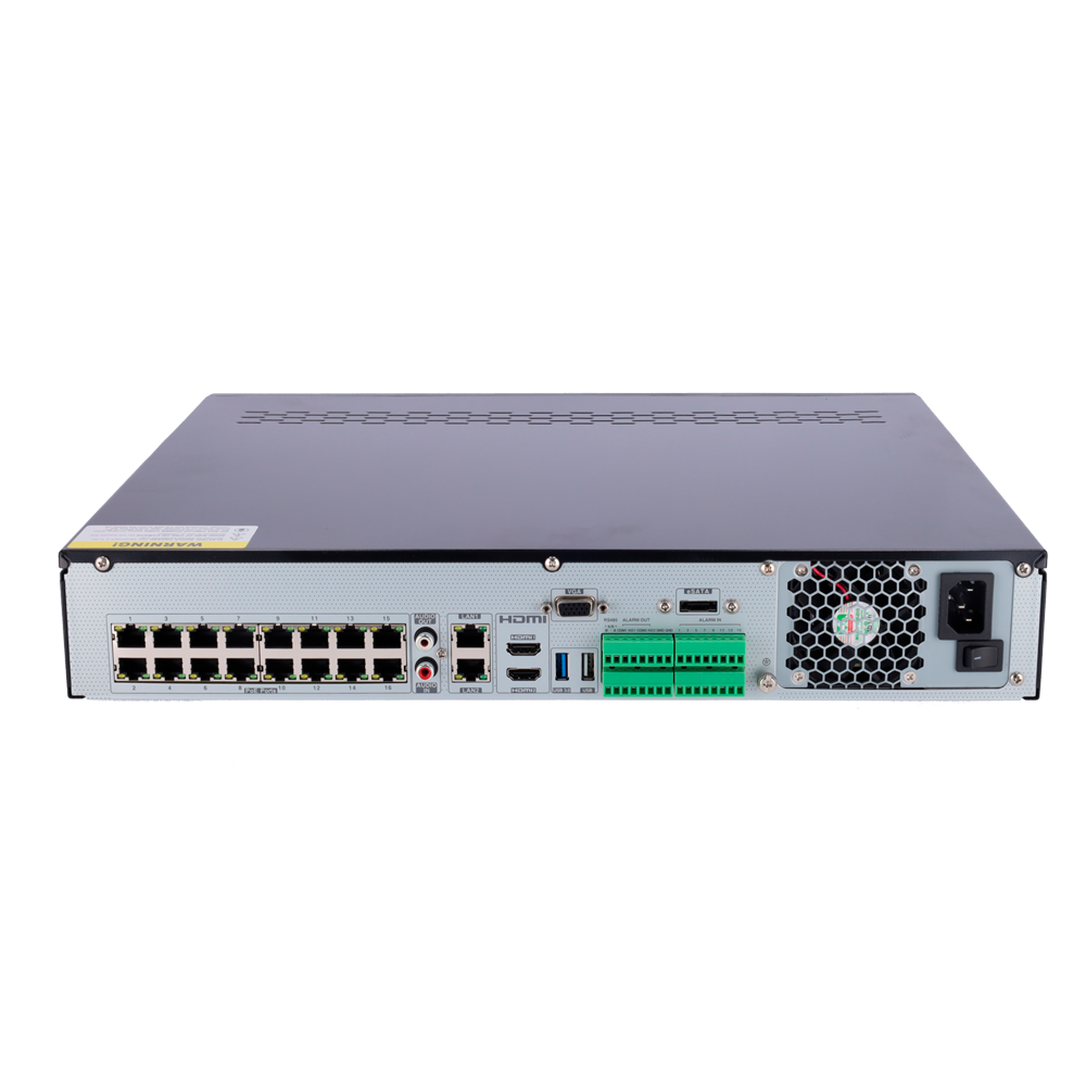 Safire Smart - Videoregistratore NVR per telecamere IP gamma A2 - 32CH video / PoE 16CH / H.265+ / 4HDD - Risoluzione fino a 12Mpx / Larghezza di banda 192Mbps - HDMI 4K, HDMI FullHD e VGA / Dewarping Fisheye - Riconoscimento facciale / Ricerca intelligen