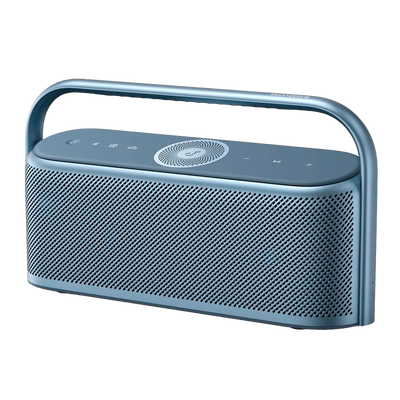 Altavoz portátil Soundcore by Anker - 5 diafragmas y 3 amplificadores  - Sonido de 50W - 12 Horas de Reproducción -  Frecuencia del sonido 50Hz~40 KHz - Impermeable IPX7 | Color azul