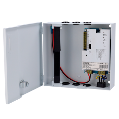 Alimentatore - Esclusivo per il controllo accessi - Controllo di diverse serrature - Batteria ausiliare - Configurabile in NC/NO - Innowatt