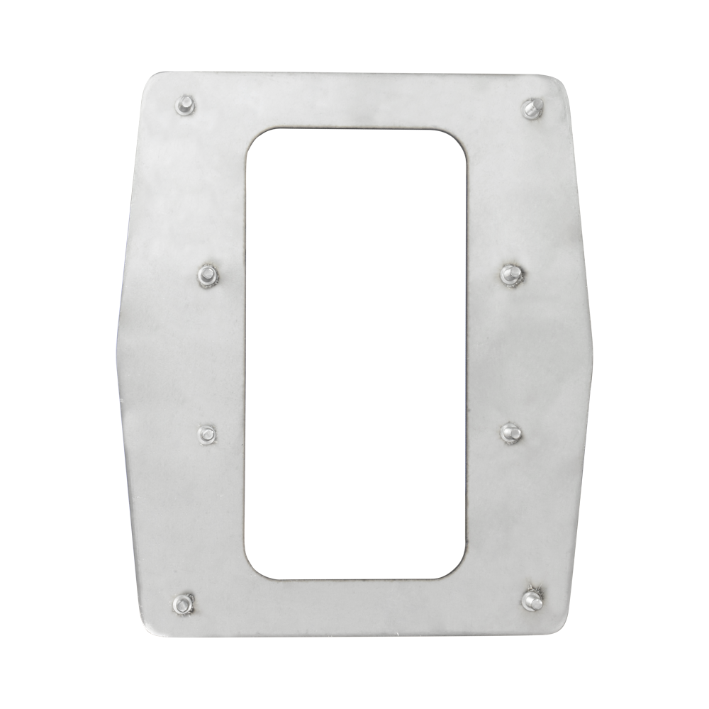 Placca di acciaio personalizzata per tornelli - Cornice di finitura per lettori biometrici - Adatta ai lettori ZK-FR1200(-MF) - Realizzata in acciaio inossidabile - Design leggero ed elegante - facile installazione