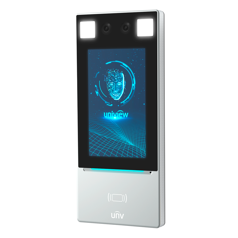 Controllo accessi - Riconoscimento facciale, scheda MF, QR e PIN - 10.000 volti | 8.000 registri - TCP/IP e USB - Controller integrato (sensore, pulsante e relè) - Software EZStation