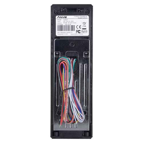 Lettore biometrico autonomo ANVIZ - Impronte digitali e RFID - 3.000 registrazioni / 50.000 registri - TCP/IP, RS485, miniUSB, Wiegand 26 - Controller integrato - Adatto per esterni IP65