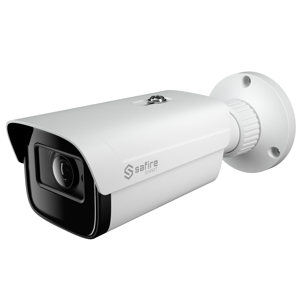 Safire Smart - Cámara Bullet 4 en 1 Rango E1 - 2Mpx (1920x1080), 1/2.8" CMOS Starlight - Lente motorizada 2.8~12 mm | Alcance IR 50 m - DWDR, HLC, BLC, AGC - Resistente al agua IP67