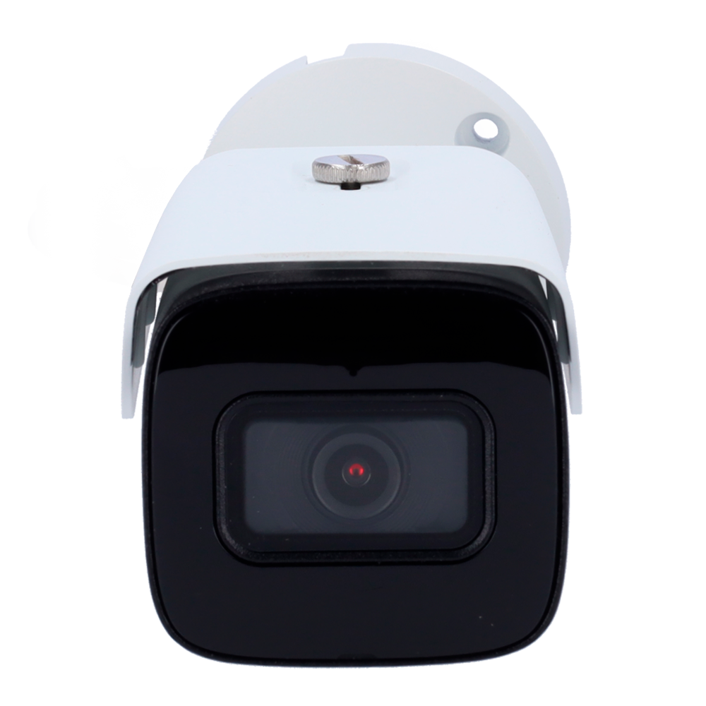 Cámara Bullet IP 4 Megapixel Gama Ultra - 1/2.9” Progressive Scan CMOS - Compresión H.265+ | POE | IP67 - Lente 2.8 mm / LEDs IR Alcance 50 m - Funciones Inteligentes - Alarmas / Audio / Micrófono incorporado