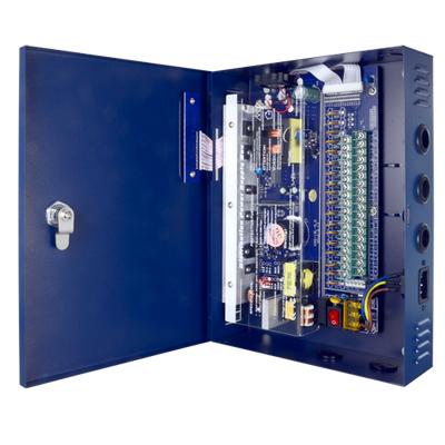 Scatola di distribuzione di alimentazione - 1 ingresso AC 110 V ~ 220 V - 18 uscite con doppino rame - Fusibile di protezione ripristinabile - Voltaggio d'uscita 12 V / 250 W - Corpo metallico