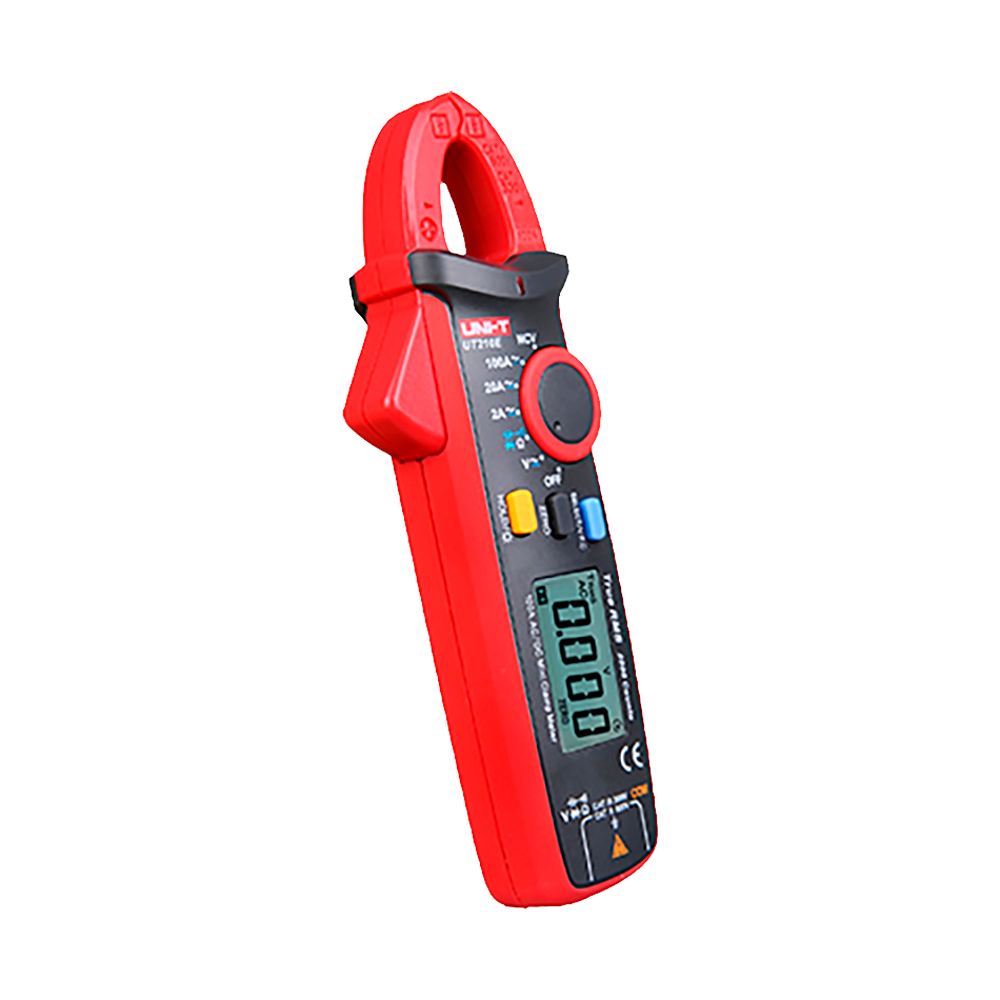 Mini clamp meter - LED display up to 2000 accounts - DC and AC measurement up to 600V and 200A - AC high accuracy with True RMS function - Resistance and capacitance measurement - Buzzer for continuity test