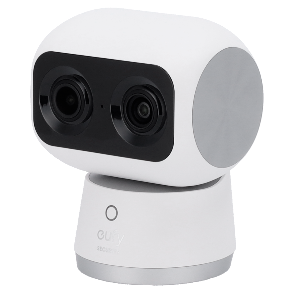 Telecamera PTZ Eufy by Anker - 4K (3840 x 2160) - Rilevamento di Persone e animali domestici - Audio bidirezionale / Slot SD - IR 10m - Adatta per interni