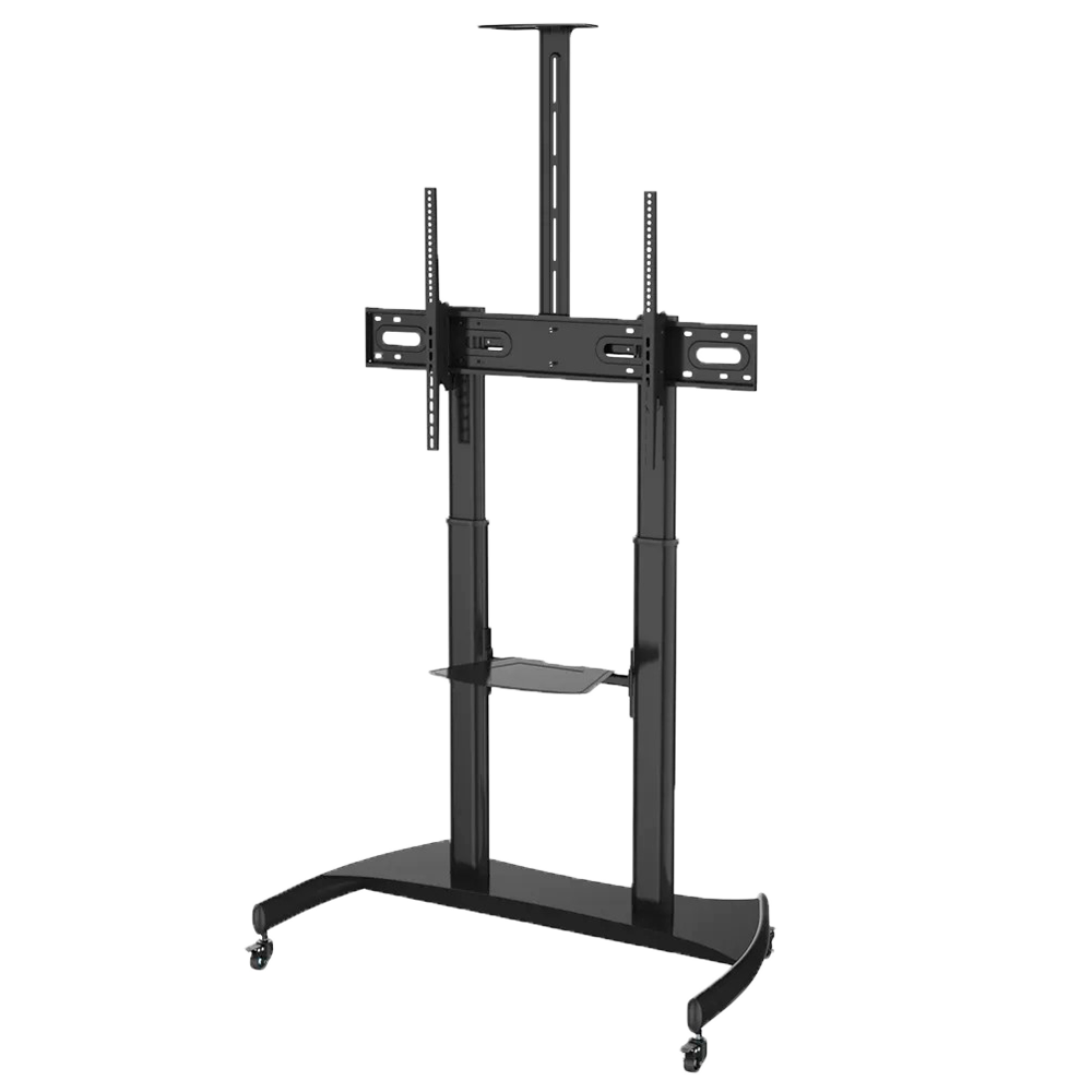 Soporte a suelo con ruedas - Incluye bandeja y soporte de cámara - Tamaño de monitor hasta 100" - Peso máximo 100Kg - VESA de 200x200 a 1000x600mm