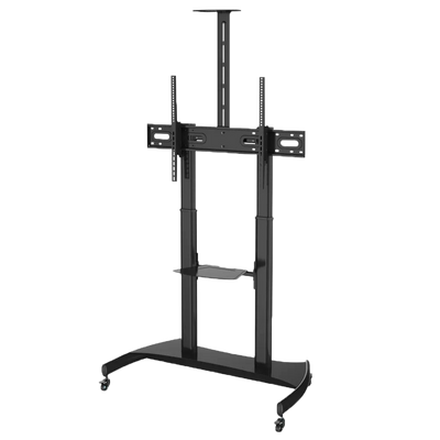 Soporte a suelo con ruedas - Incluye bandeja y soporte de cámara - Tamaño de monitor hasta 100" - Peso máximo 100Kg - VESA de 200x200 a 1000x600mm