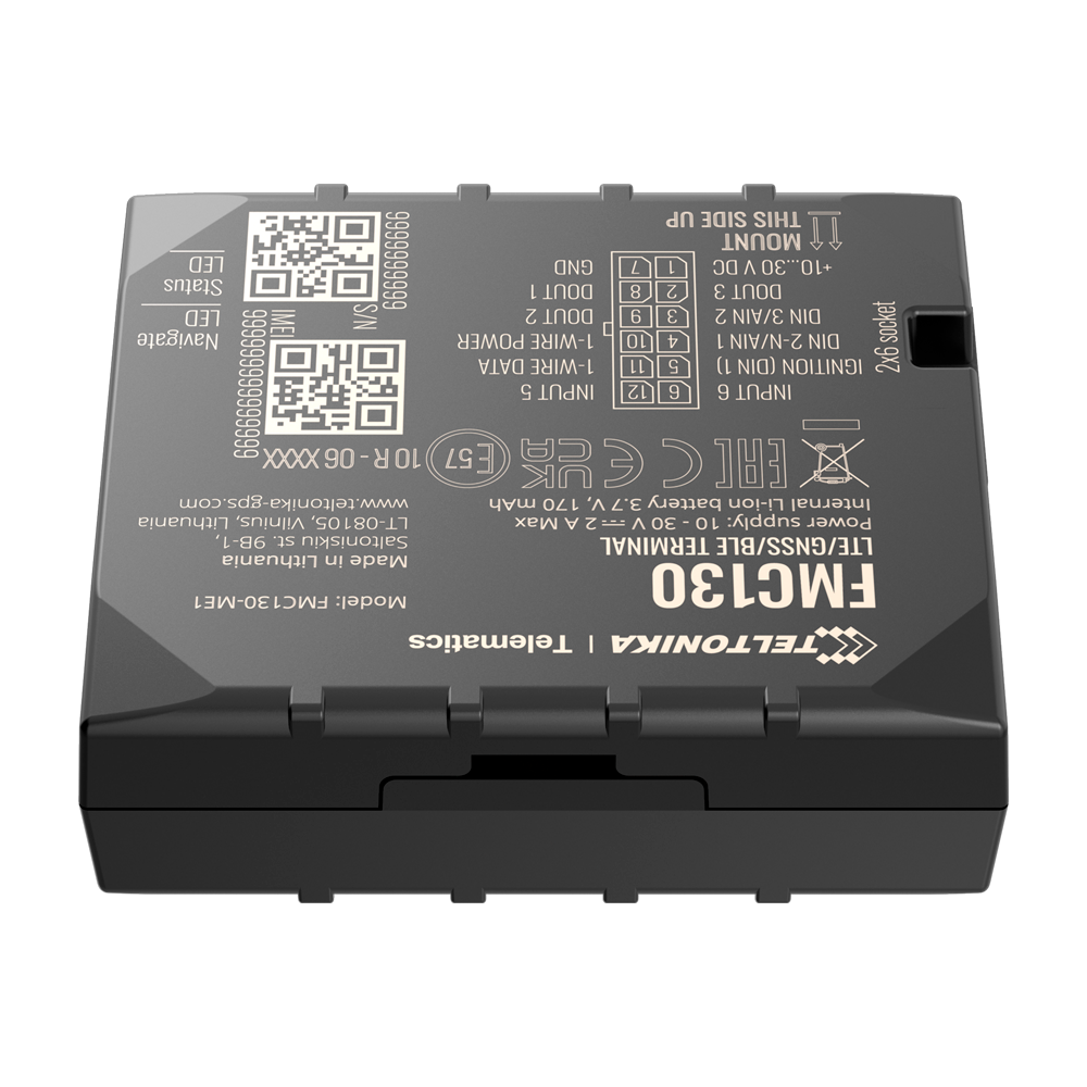 Advanced Vehicle Tracker - Internal wiring connection - Hidden installation under the dashboard - 4G, 3G, 2G and BLE for TK-EYE - Micro-SIM + eSIM - D/A inputs and outputs