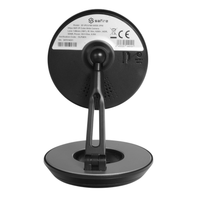 Wi-Fi IP Camera 3 Megapixel - 1/3" Progressive Scan CMOS - Compressione H.265+ / H.265 - Lente grandangolare 180º - IR LEDs portata 10 m - CMS e App per Smartphone / Tablet (Safire Connect)