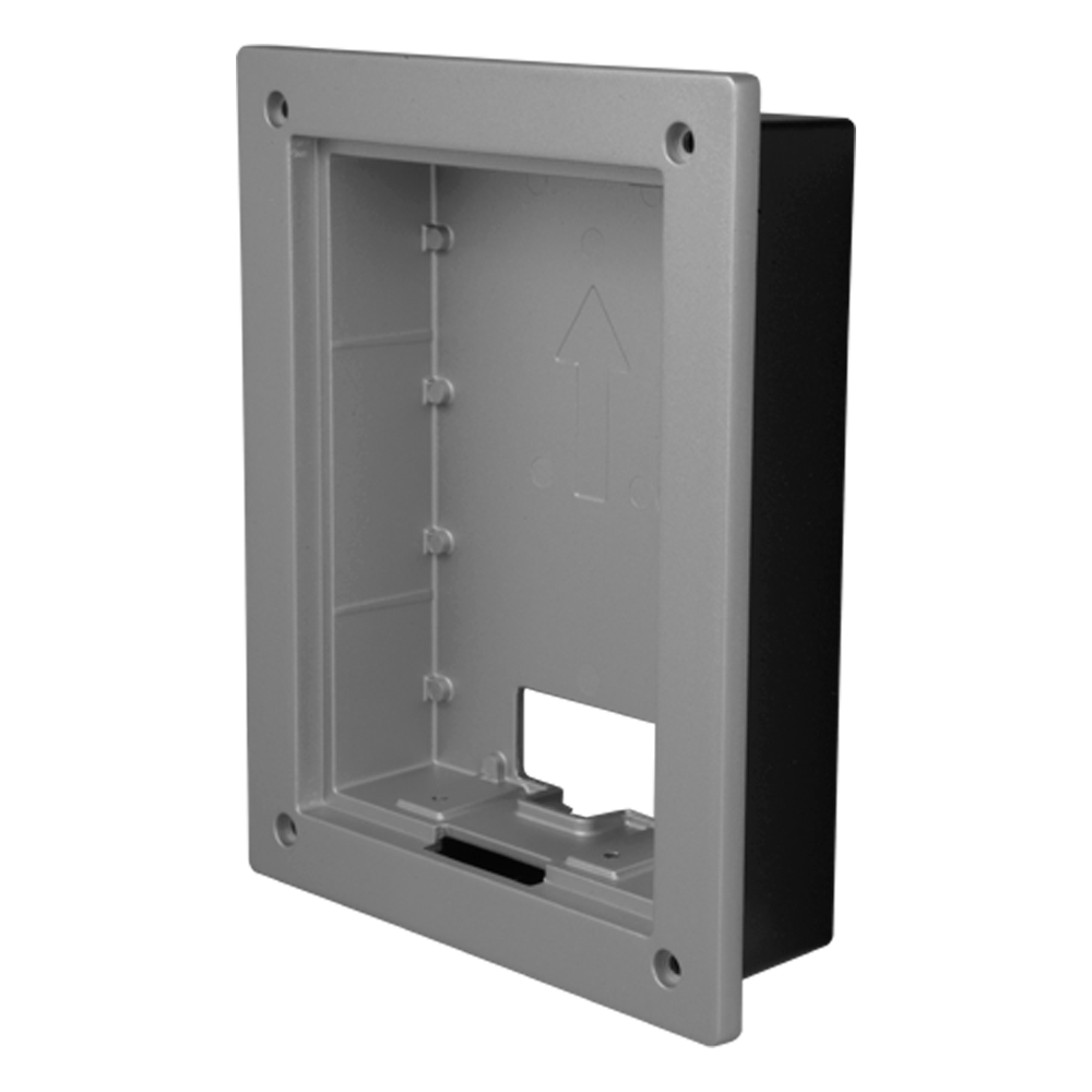 X-Security - Scatola di registro per XS-V2202E-(X) - Un modulo - 162,9mm (Al) x 128,9mm (An) x 35mm (Fo) - Rivestimento incluso in lega d'alluminio - Collegamento versatile con fori di collegamento