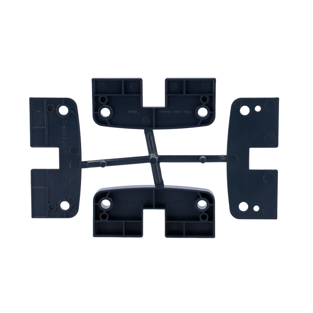 Soporte para cerrojo inteligente - Compatible con WM-BOLT y WM-BOLT-WIFI - Apto para ajustar la pieza del marco - Grosor: 1 mm / 2 mm / 5 mm / 10 mm - Soportes combinables - Color negro