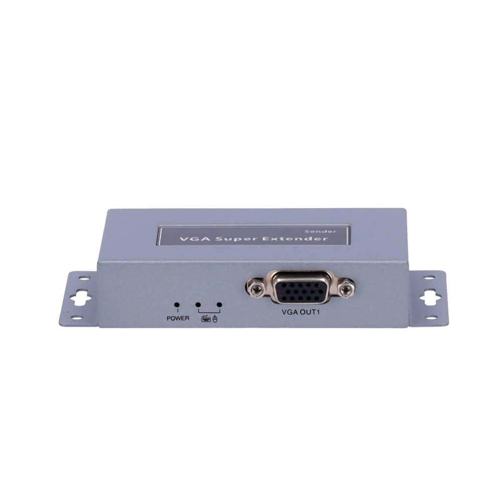 Estensore VGA/USB per UTP - Trasmettitore e ricevitore - Distanza 100 m - Fino a 1920x1440 - Su cavo UTP Cat 5/5e/6 - Alimentazione DC 12 V