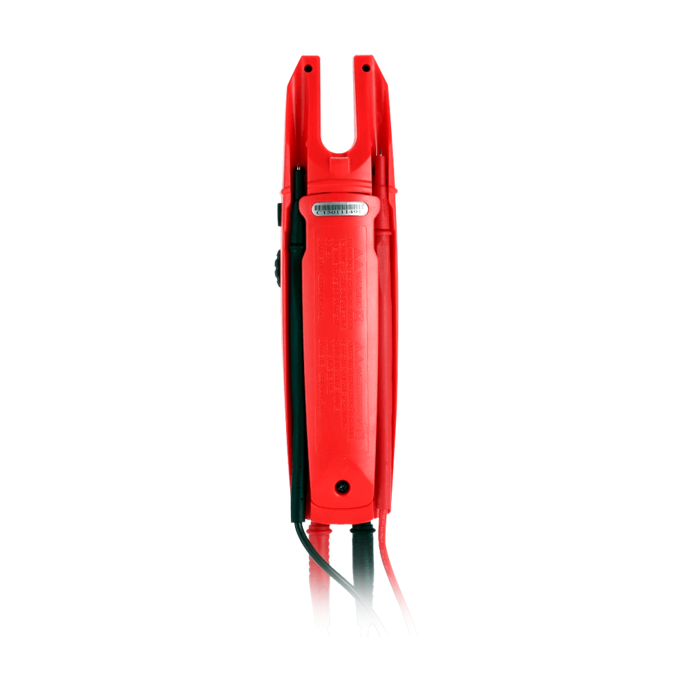 Fork clamp meter - LCD display up to 6000 counts - AC intensity measurement up to 200A - DC and AC voltage measurement up to 1000V - High AC precision with True RMS function - Resistance and frequency measurement | F