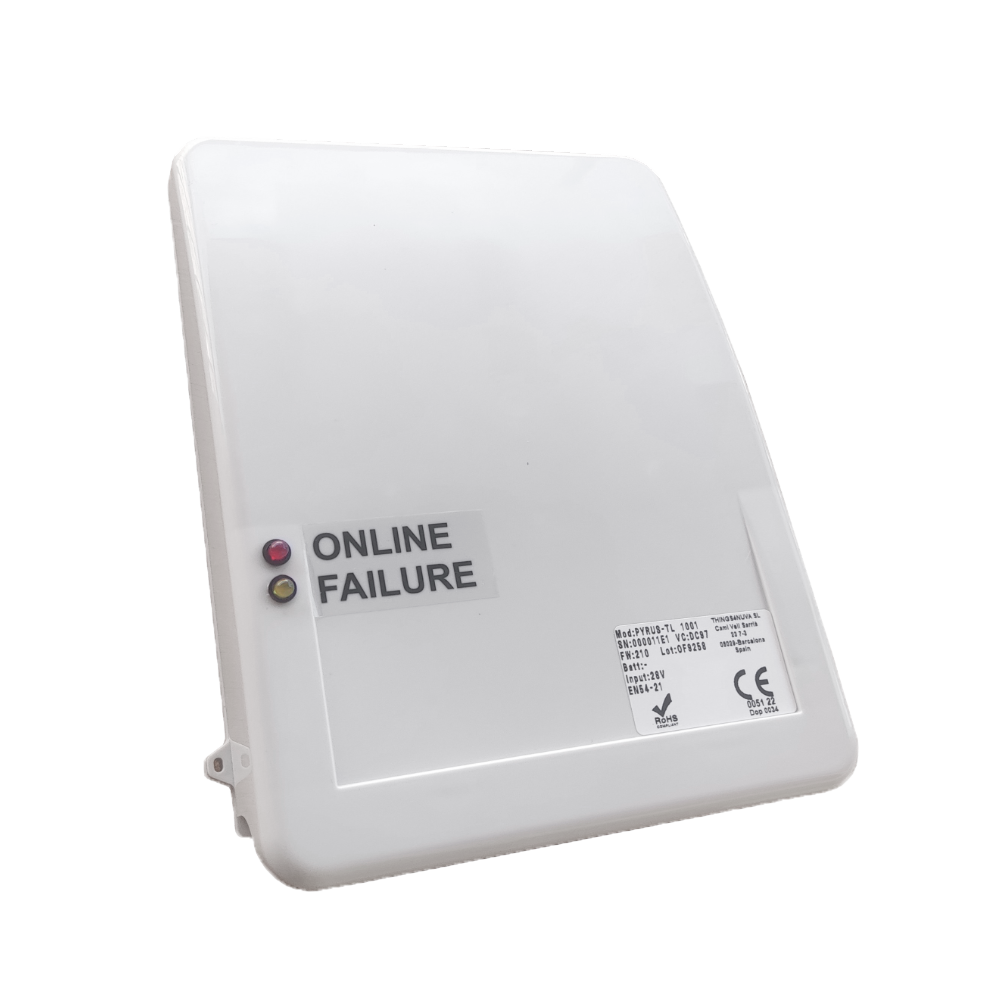 Reporte a centrales receptoras de alarma - 4g/ ETHERNET / LORA / LORAWAN / LORA - Bidireccional asistida - EN54-21, Permite montaje interno/externo a PCI - 3 canales de entrada NO, NC, RFL + doblados - Modulo de ampliacion imput/output incluido