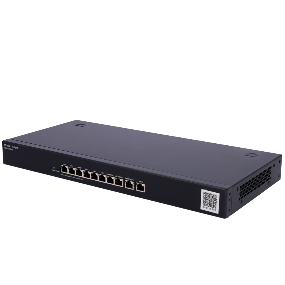 Reyee - Controlador de Router Administrable - 10 Puertos RJ45 10/100 /1000 Mbps - Soporta configuración de hasta 4 puertos como WAN - Hasta 1 Gbps de ancho de banda