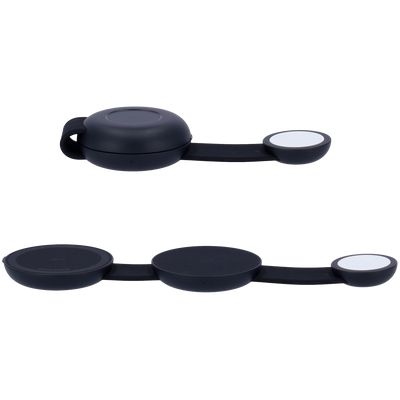 Cargador inalámbrico 3 en 1 Anker - Tecnología MagGo - Carga rápida: iPhone, Airpods, Apple Watch - Carga 3 dispositivos a la vez - Acepta modo horizontal - Plegable | Color negro