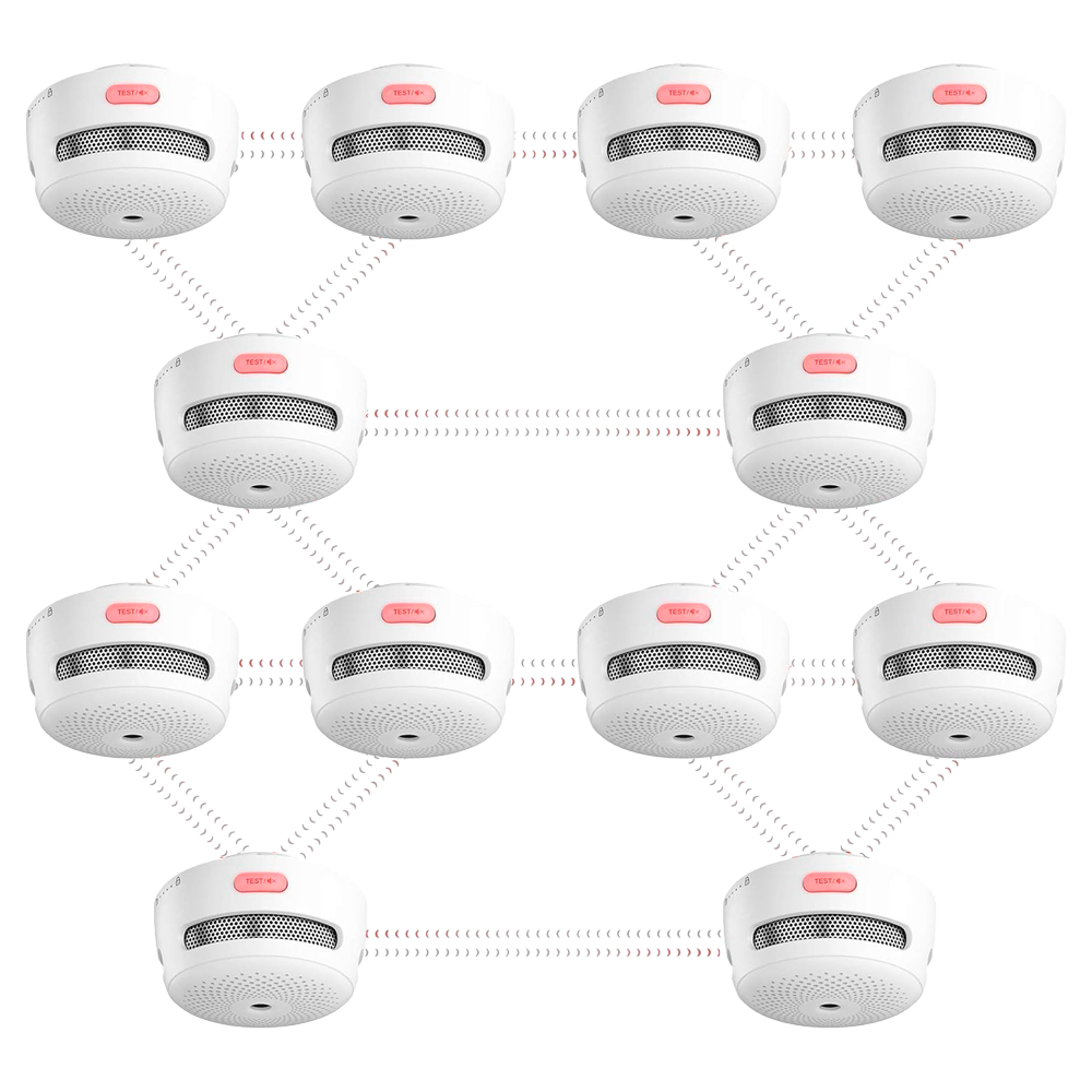 Pack de 6 mini detector de humo autónomo X-Sense - Permite conectar 24 detectores por RF 868MHz - Duración de la batería 5 años (reemplazable) - Indicador luminoso de alarma - Alarma sonora 85 dB a 3m - Certificado EN 14604
