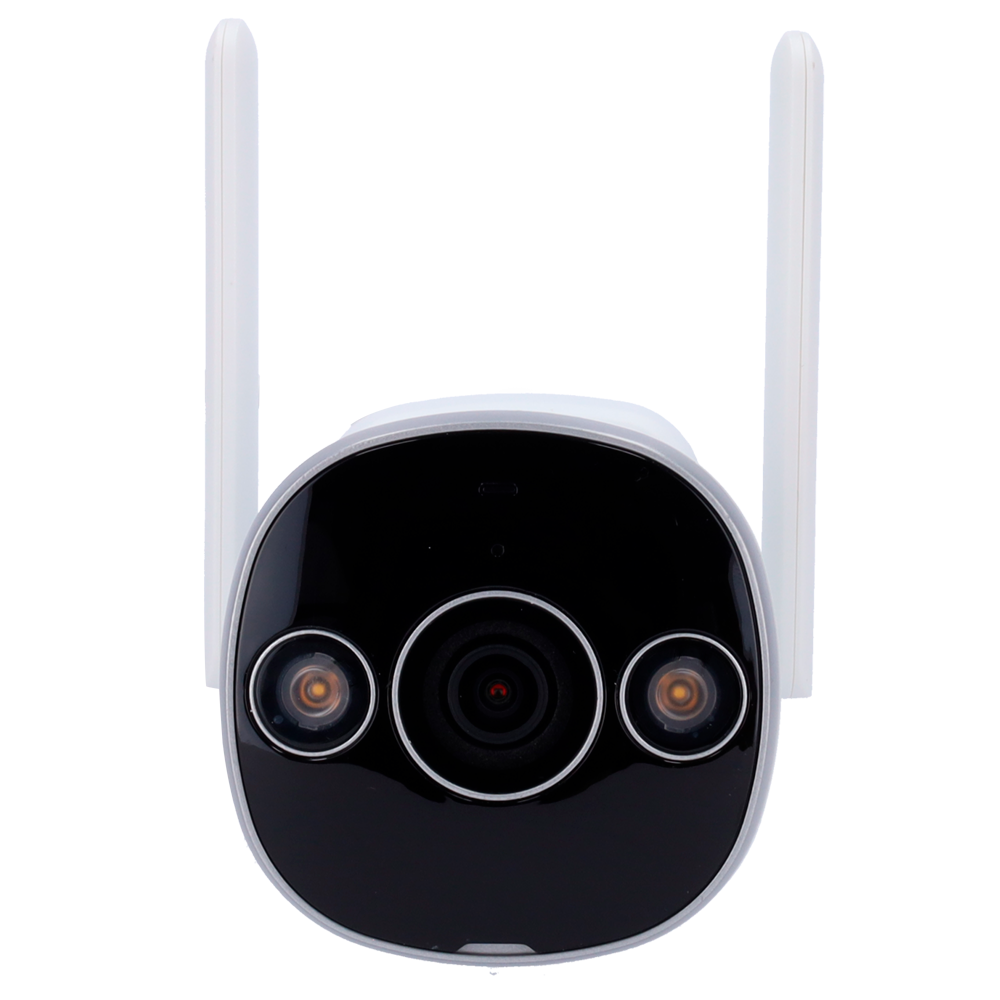 Telecamera IP Uniarch Bullet WiFi 3 Megapixel - IR 20 m | Luce bianca 10 m | DWDR - Ultra H.265 | IP67 | Sovratensione 4000 V - Wifi IEEE802.11b/g/n - Microfono e altoparlante incorporato