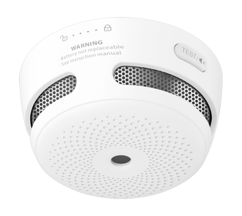Pack de 6 mini detector de humo autónomo X-Sense - Duración de la batería 10 años (no reemplazable) - Indicador luminoso de alarma - Alarma sonora 85 dB a 3m - Botón de Test - Certificado EN 14604