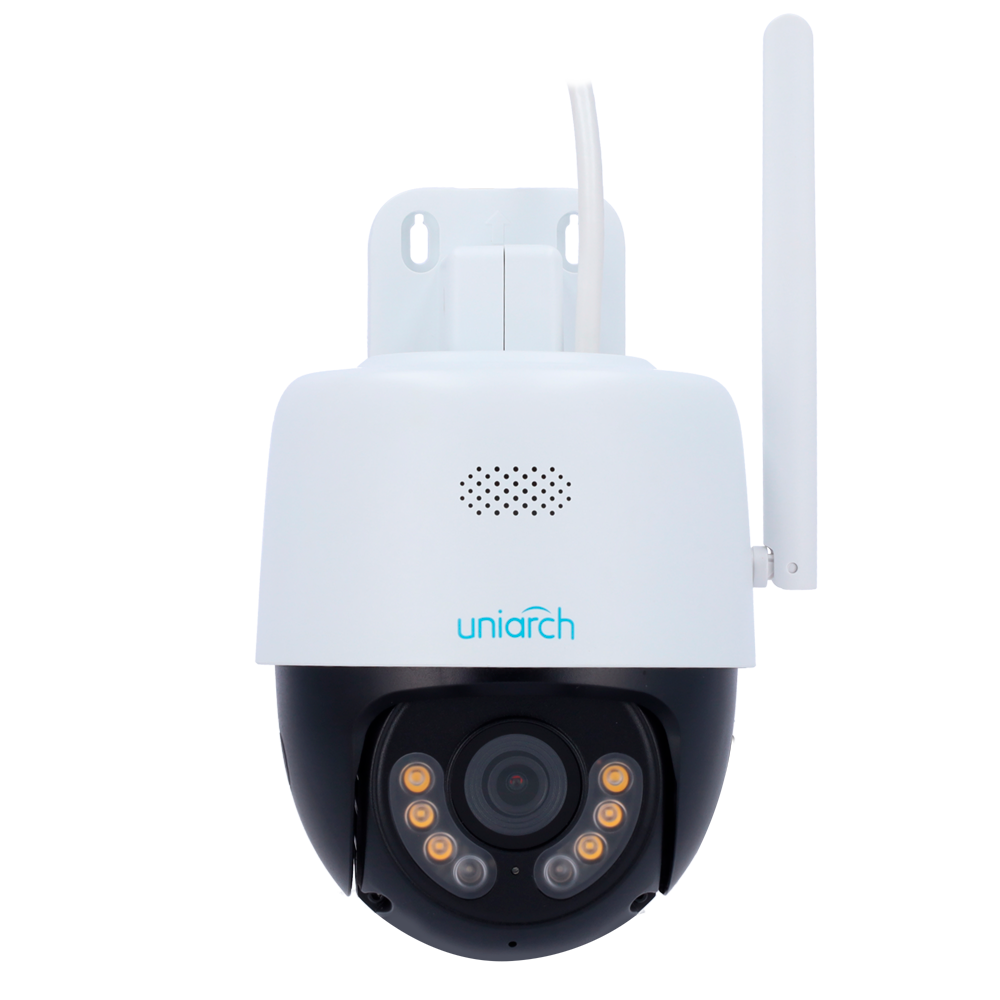 Telecamera IP PT Uniarch 5 Megapixel WiFi - 1/2.7" Progressive Scan CMOS - Ottica 4 mm - Autotracking - Portata IR 30 m luce bianca 10 m - Wifi IEEE802.11b/g/n