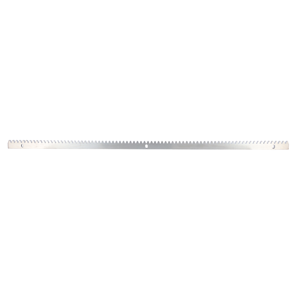 Cremallera para automatismo - Engranaje de paso M4 - Dimensiones: 1000 (An) x 30 (Al) x 10 (Fo) mm - Fabricada en acero inoxidable - Compatible con GATEOPENER-BL360ENC